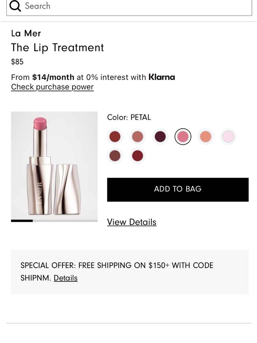 La Mer Lip Treatment - Petal